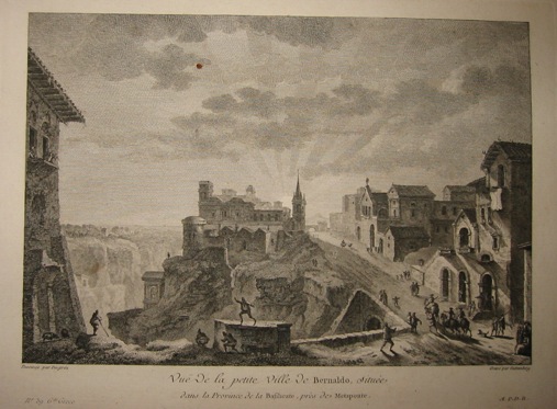 Guttemberg Vue de la petite Ville de Bernaldo... 1783 Parigi